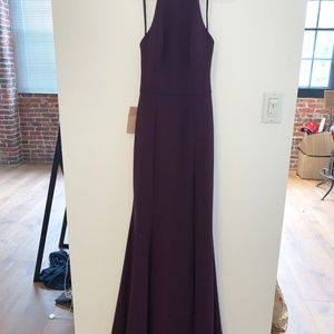Montreal Crepe Maxi Dress, color: Dark Purple